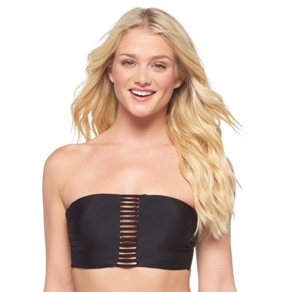 XHILARATION CAGED BIKINI TOP